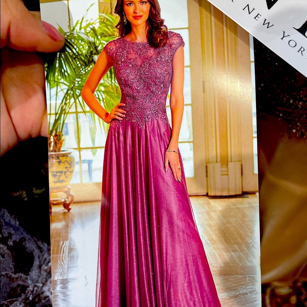 Bridesmaid dress color rose, size 10.